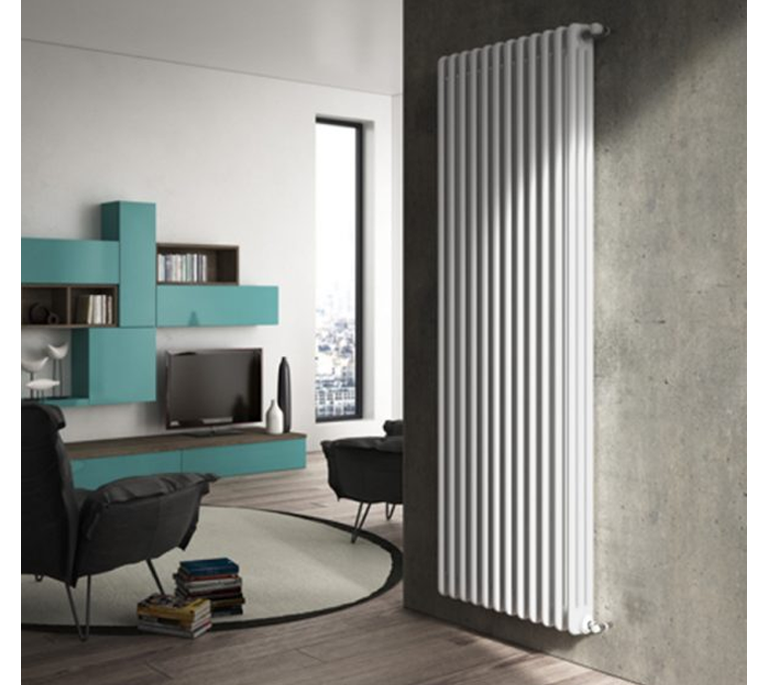 Windsor Horizontal 3 Column Radiator - 600mm x 582mm - White