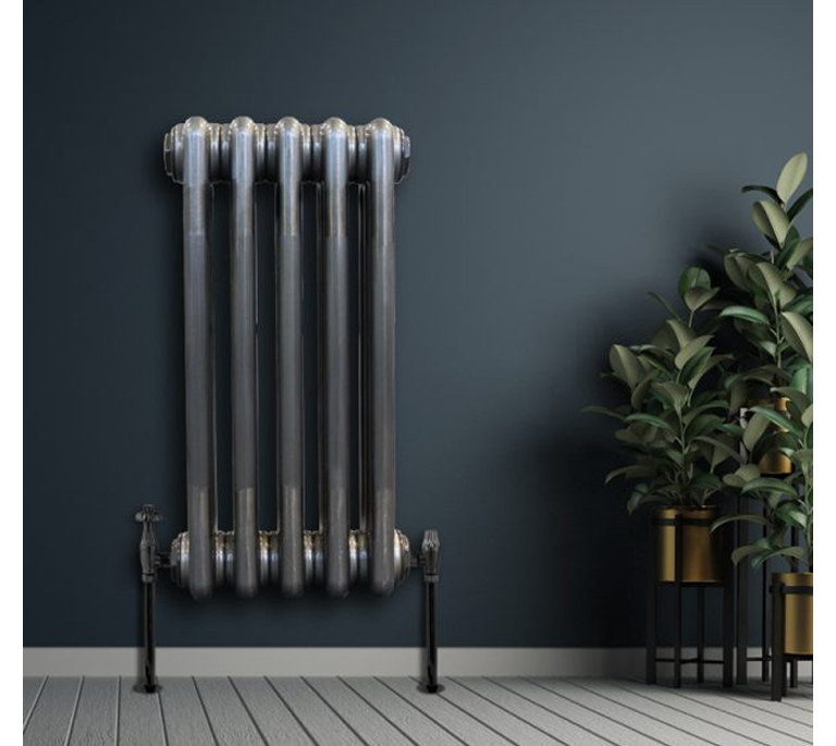 Windsor Horizontal 3 Column Radiator - 600mm x 582mm - White