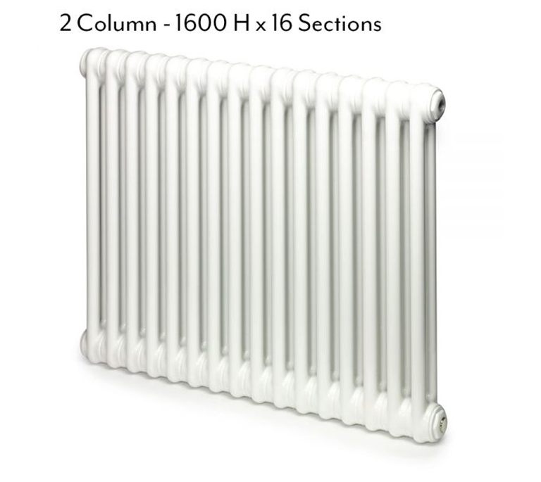 Windsor Horizontal 3 Column Radiator - 600mm x 582mm - White