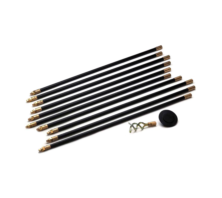 Bailey Drain Rod Set - Black Contract with 2 Tools - Universal Joint