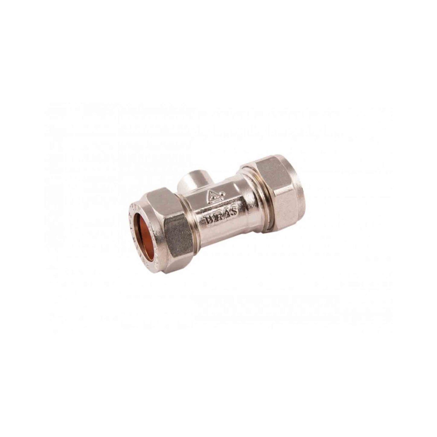 Brass Chrome Plated Isolation Valve 22mm - WRAS Approved